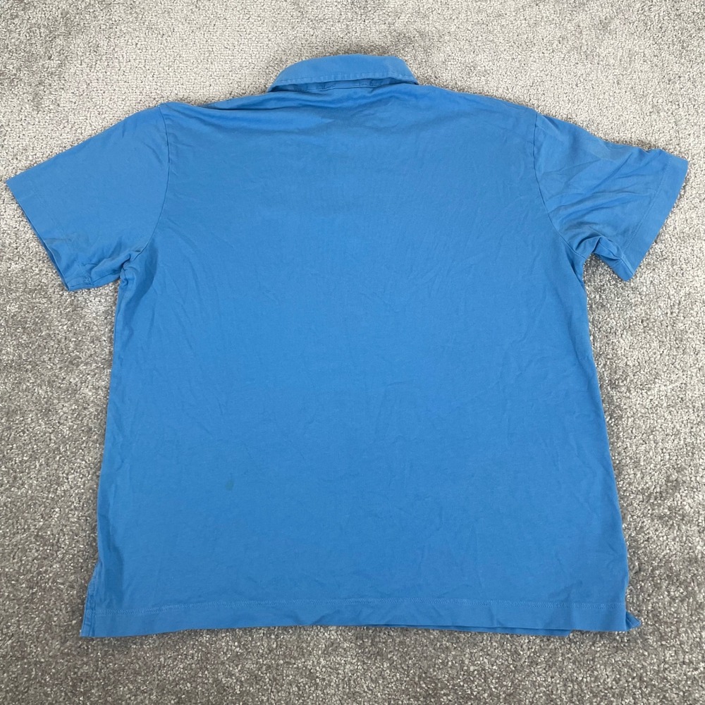 Patagonia Polo Shirt Mens Medium Trout Fish Fishing Organic Cotton Short Sleeve - Picture 5 of 10